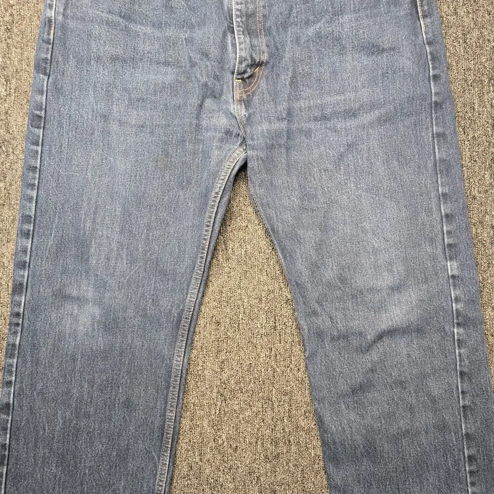 Levi’s 505 Jeans Men’s 40x32 Straight Blue Medium Wash Distressed Denim